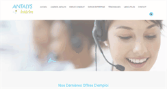 Desktop Screenshot of antalys-emploi.com