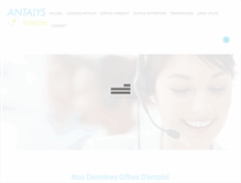 Tablet Screenshot of antalys-emploi.com